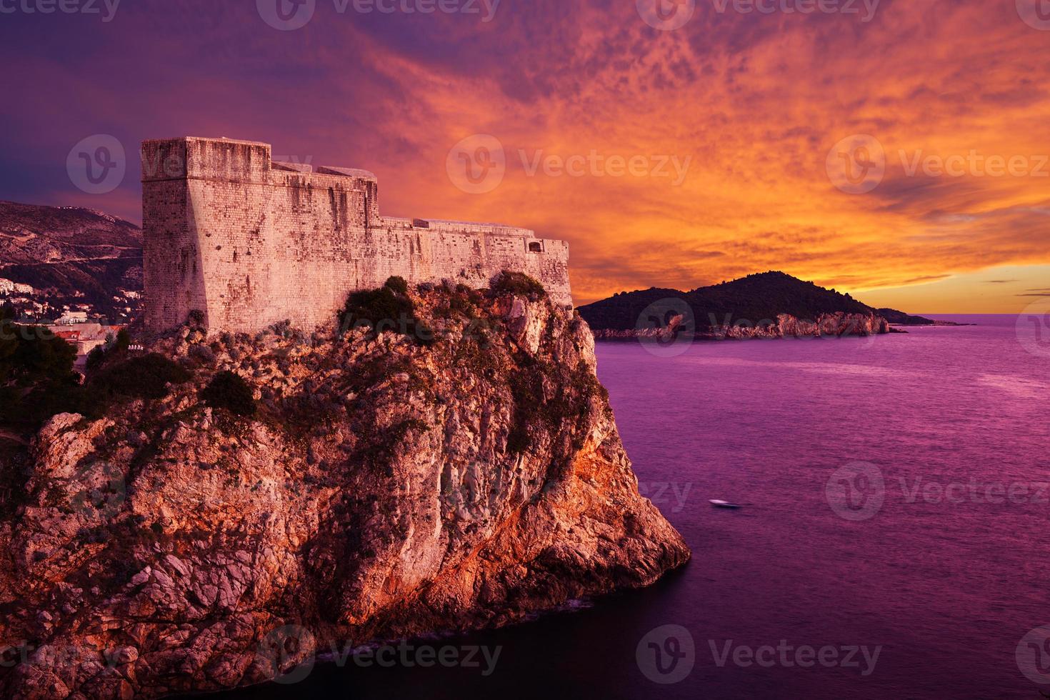 fort de st. Lawrence (Fort Lovrjenac) à Dubrovnik, Croatie photo