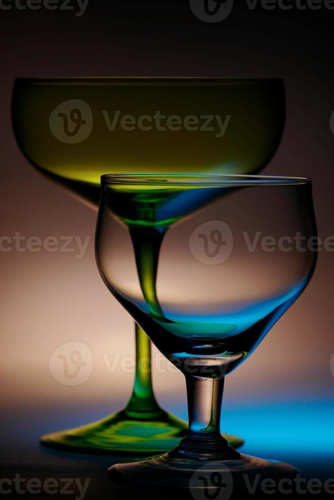 deux verres et de la lumière photo