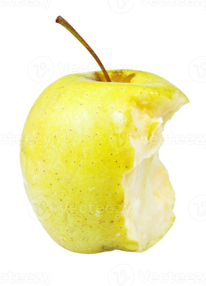 la moitié d'une pomme Golden Delicious photo