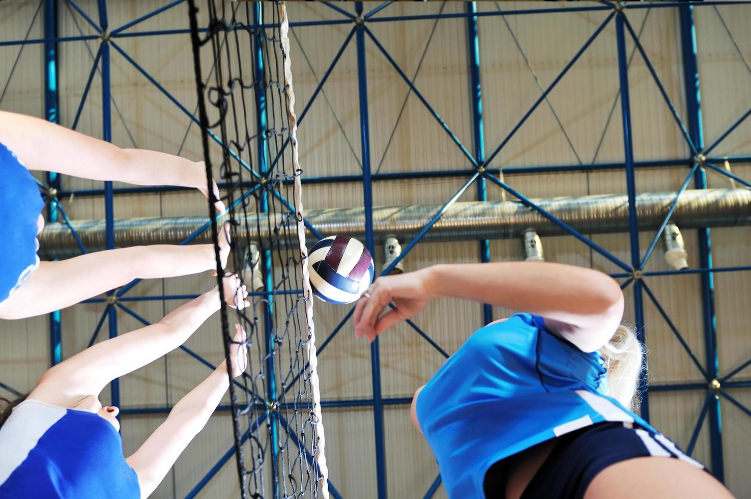 vue de jeu de volley-ball photo