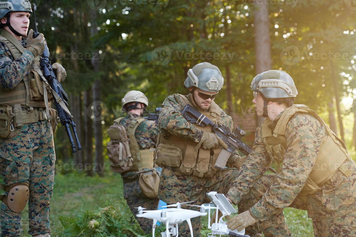 portrait de soldat en plein air photo