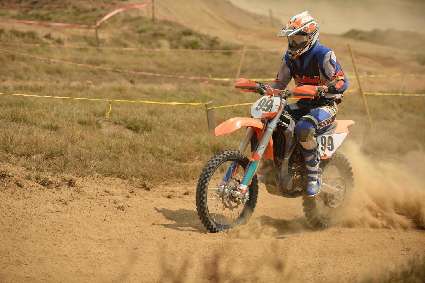 vue sur le vélo de motocross photo