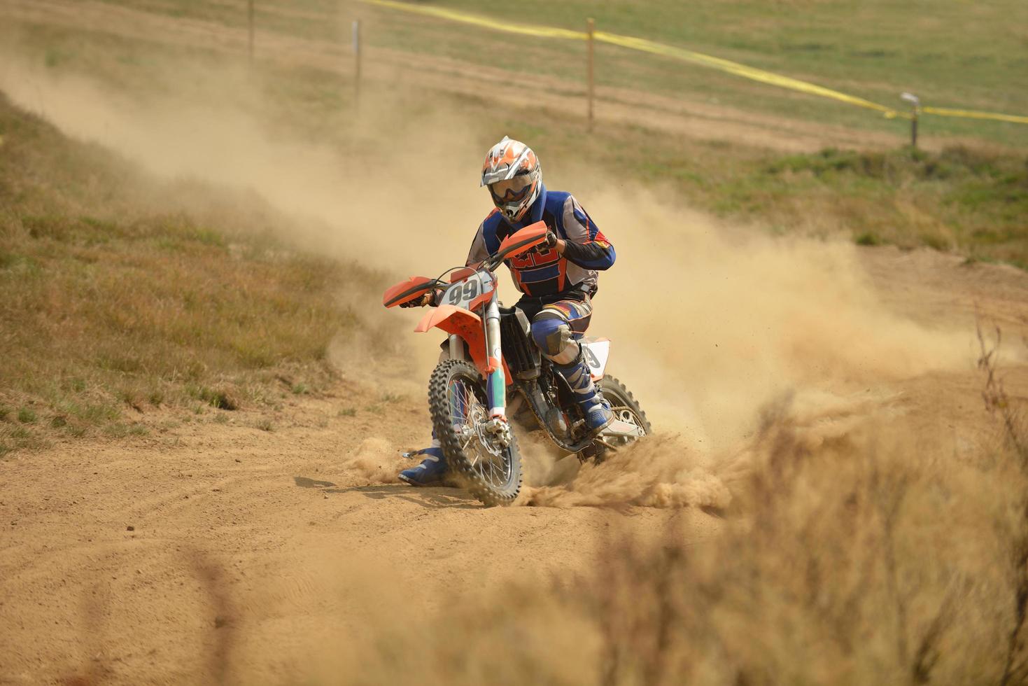 vue sur le vélo de motocross photo