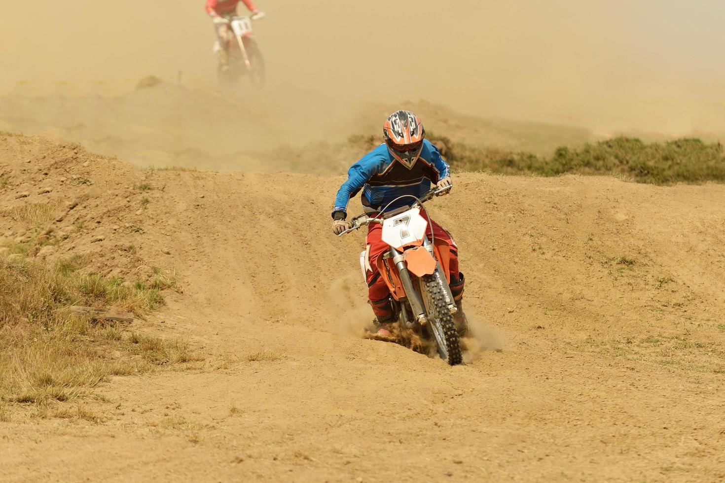 vue sur le vélo de motocross photo