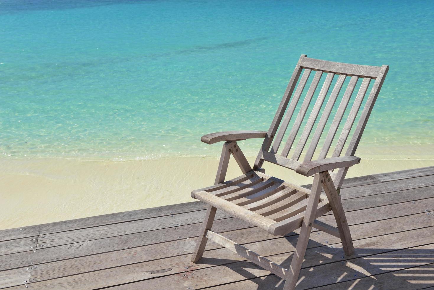 vue sur la plage tropicale photo