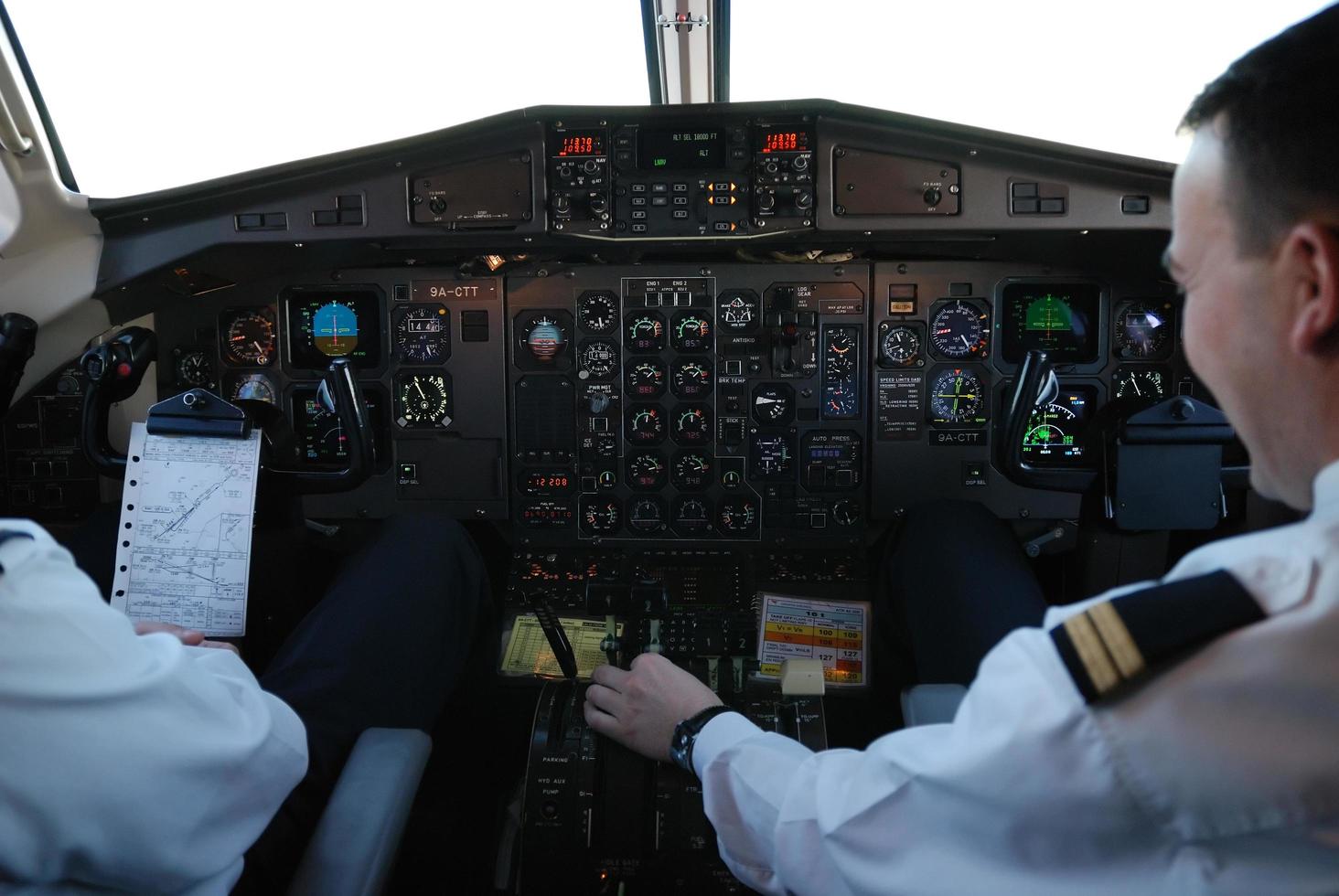 vue du cockpit de l'avion photo