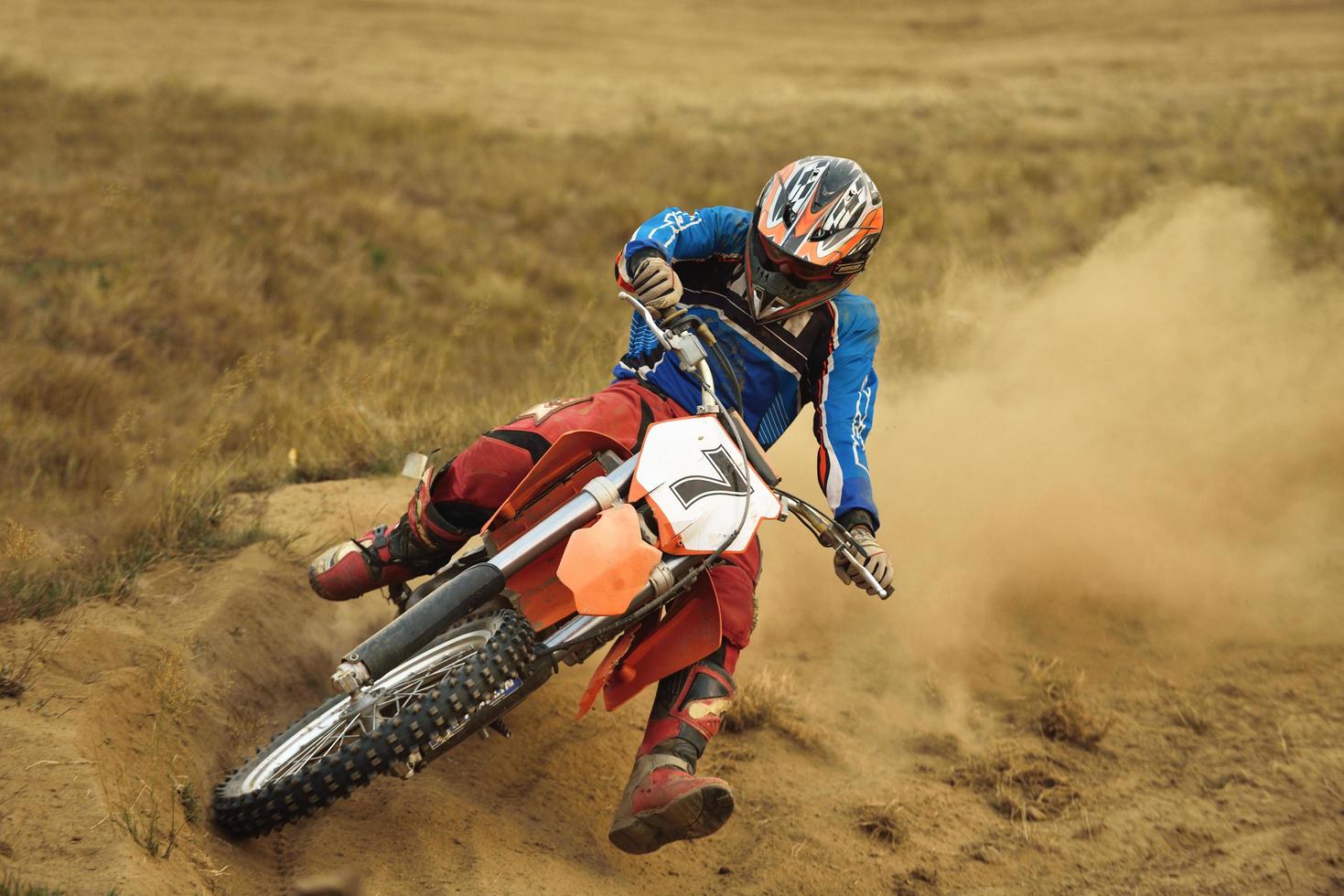 vue sur le vélo de motocross photo