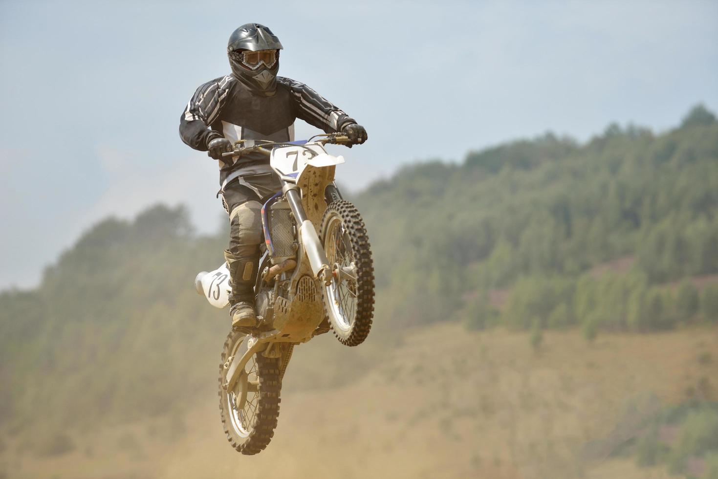 vue sur le vélo de motocross photo