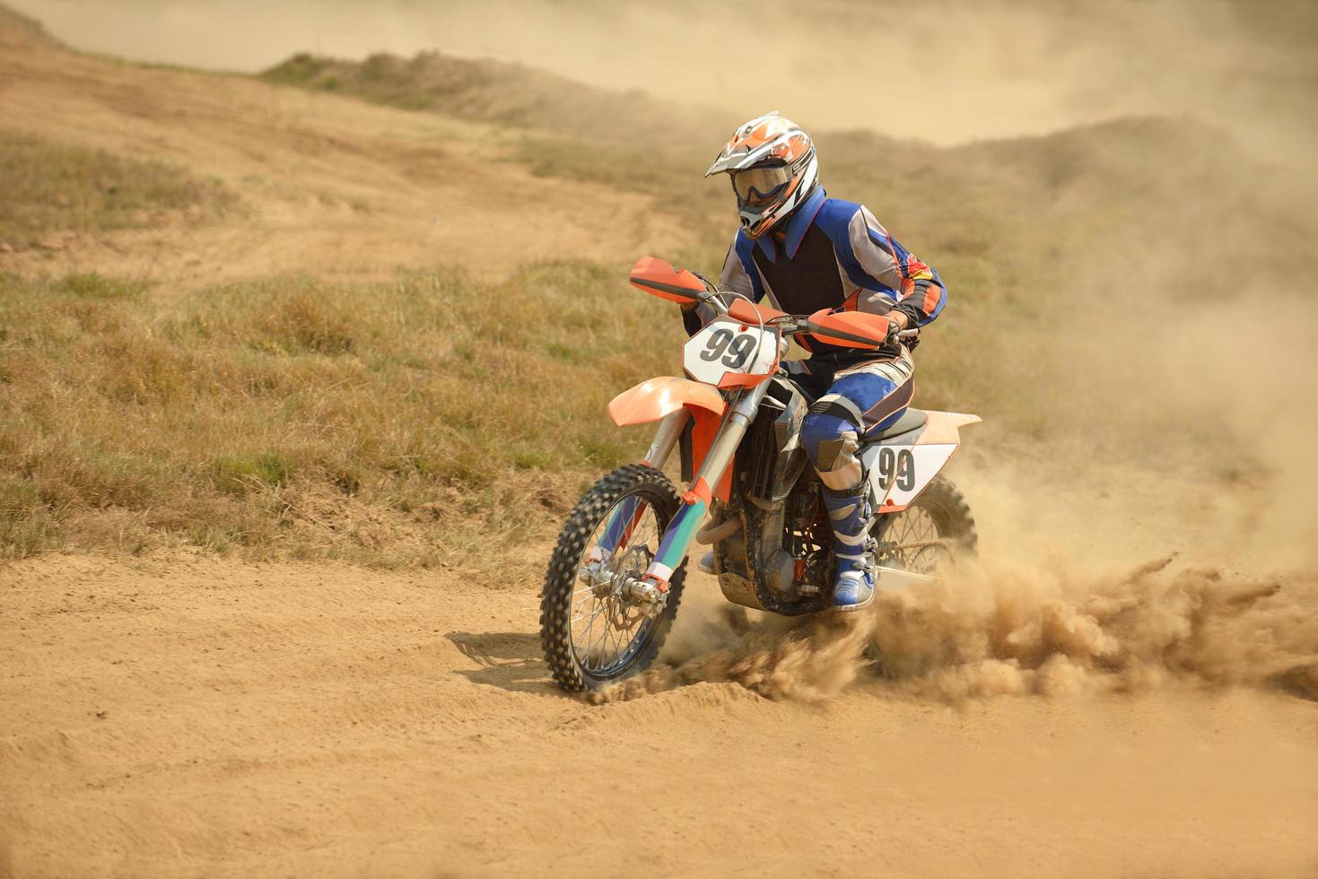 vue sur le vélo de motocross photo