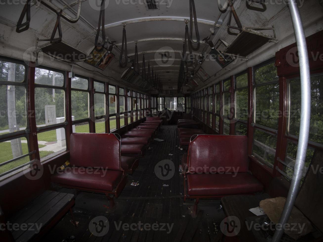 ancien tramway de new york wagon rouge 1939 photo