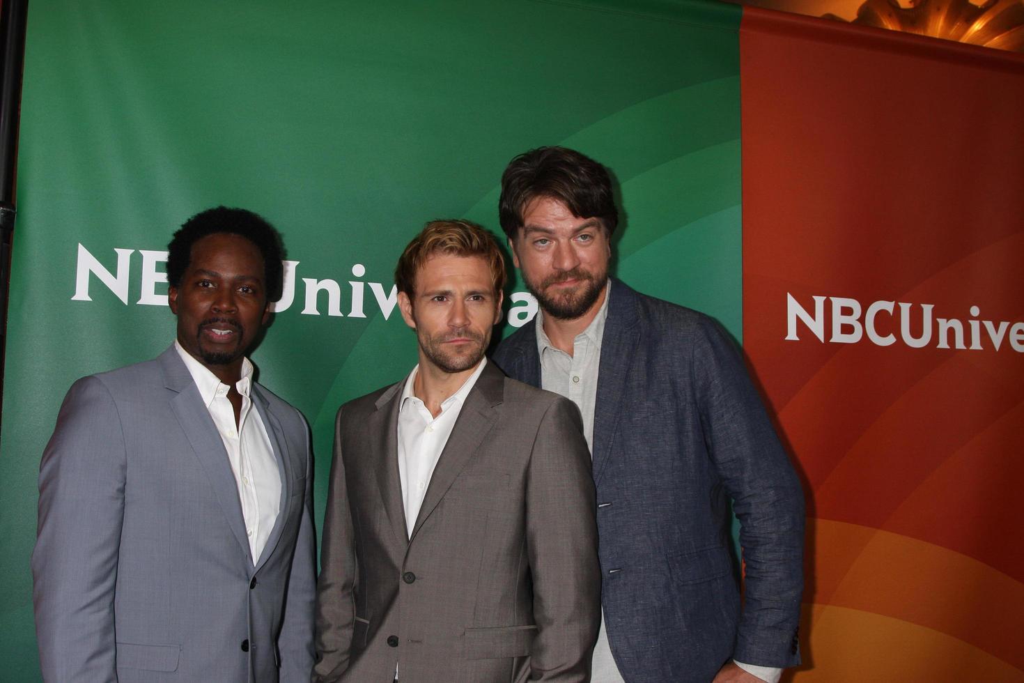 los angeles, juil 13 - harold perrineau, matt ryan, charles halford au nbcuniversal juillet 2014 tca à beverly hilton le 13 juillet 2014 à beverly hills, ca photo