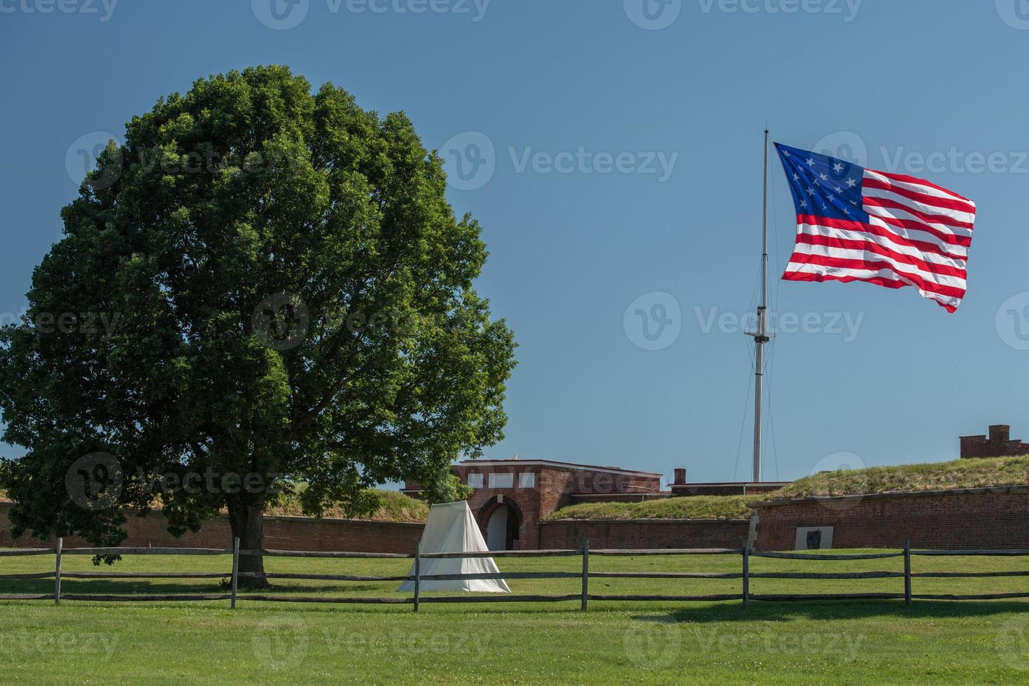 fort mchenry baltimore usa drapeau en agitant photo