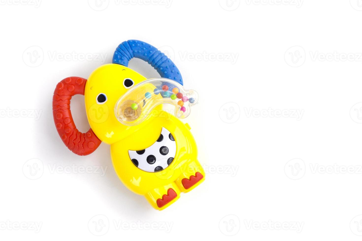 Nouveau-né bébé jouet à mâcher en plastique jouets de dentition pour  enfants éléphant jaune 12052779 Photo de stock chez Vecteezy