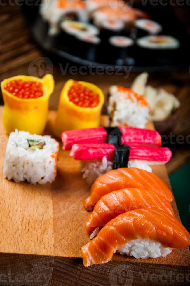 thème oriental avec sushi photo