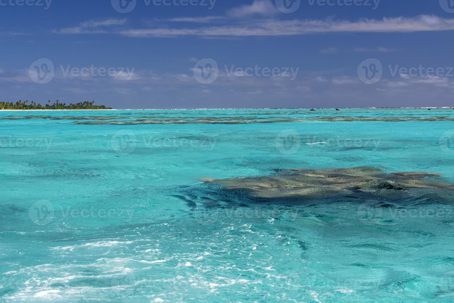 aitutaki rarotonga île cook polynésie plage paradis d'été lagon photo