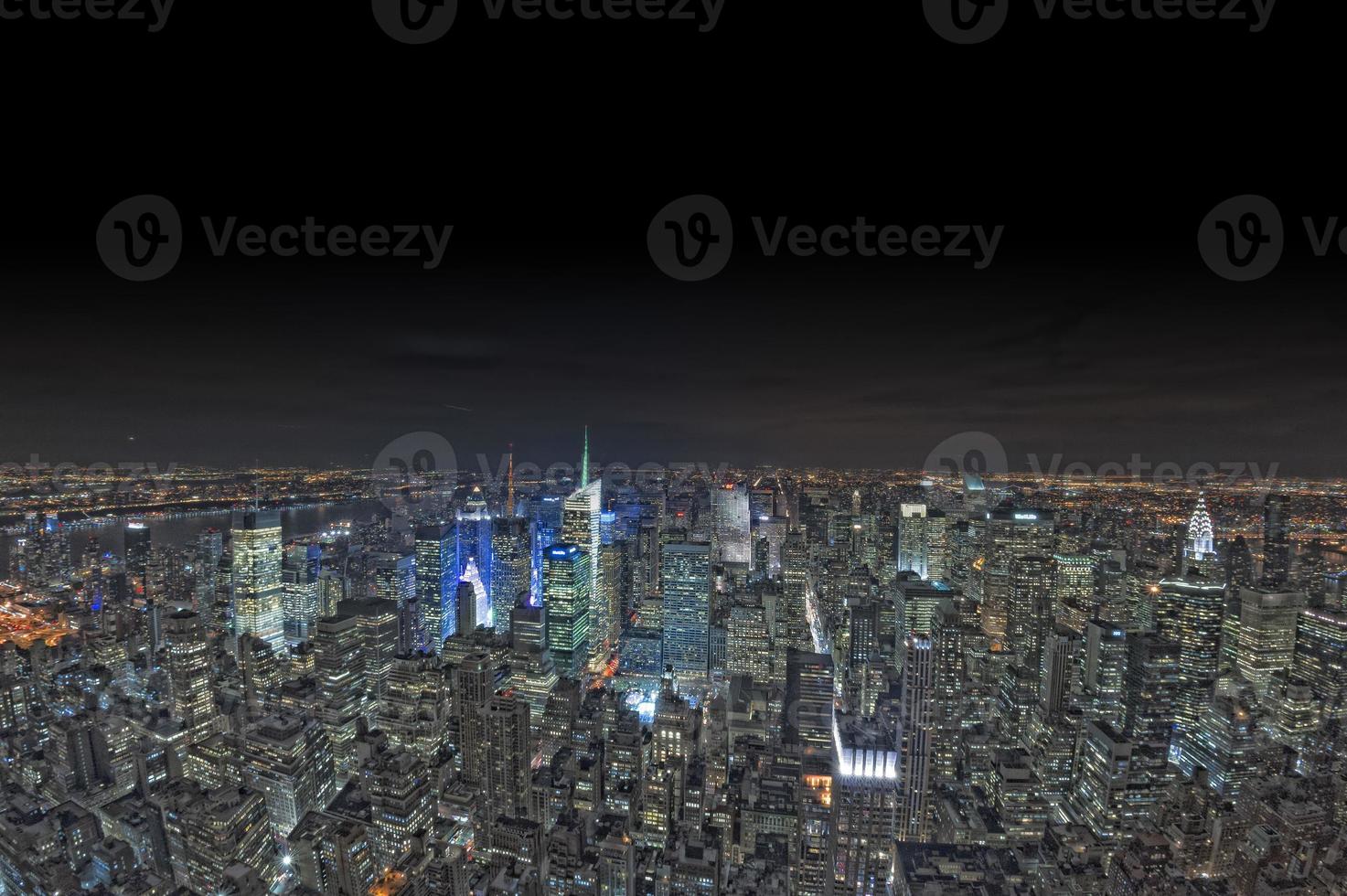 new york vue de nuit panorama paysage urbain photo