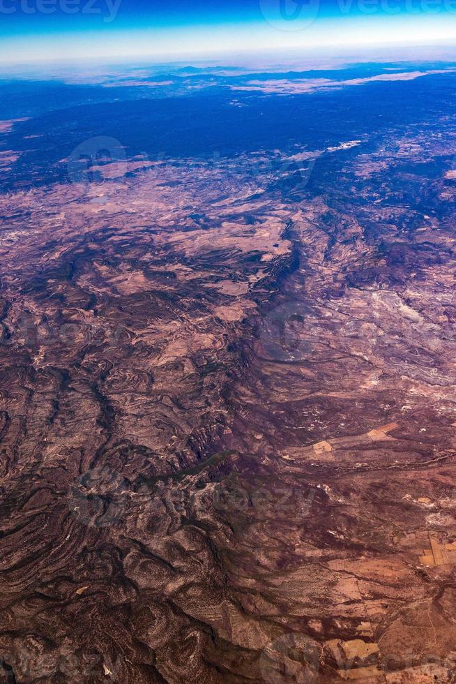 vue aérienne de baja california sur mexique photo