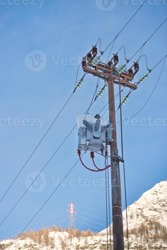 connecteur de lignes électriques photo