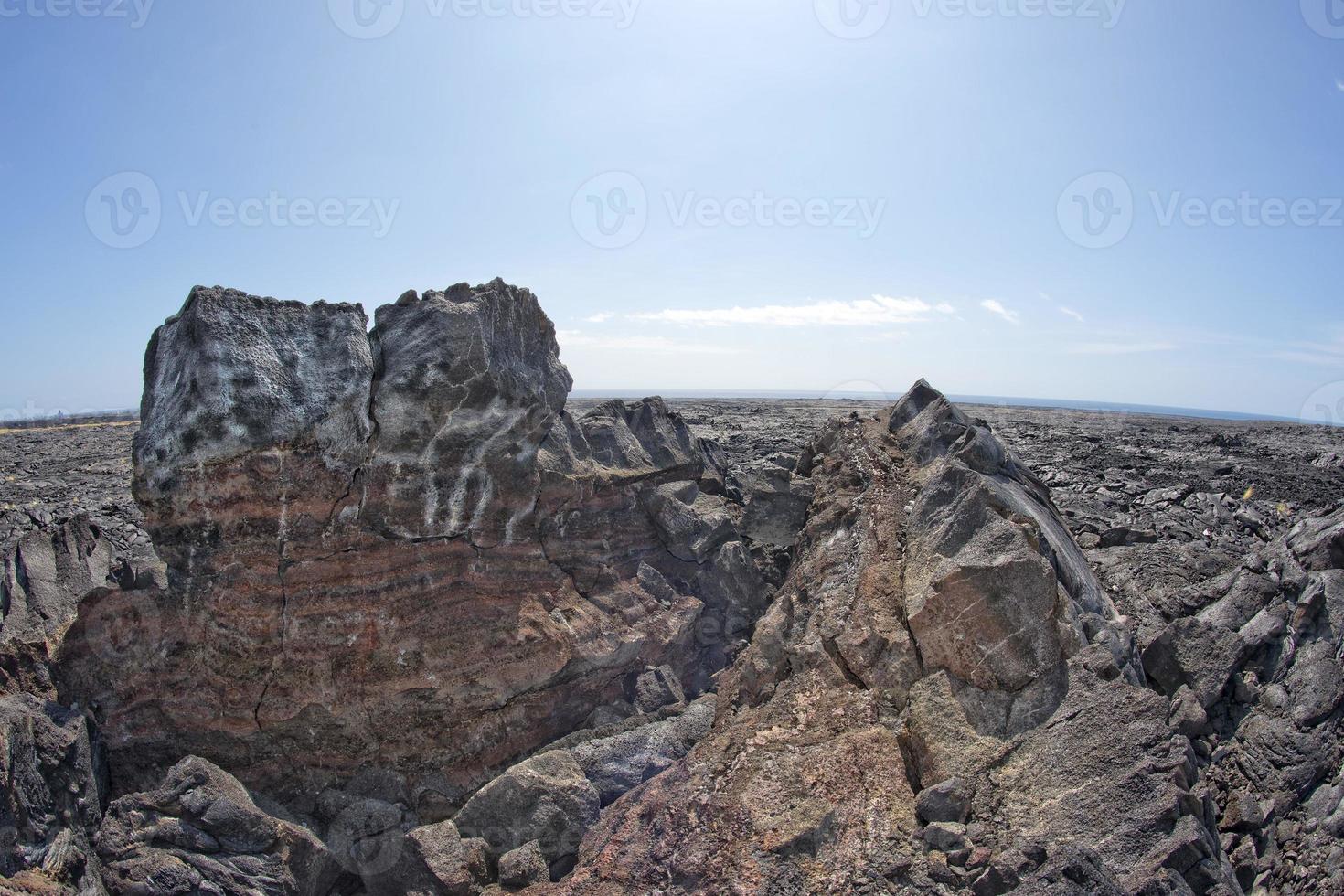 champs de lave de la grande île d'hawaï photo