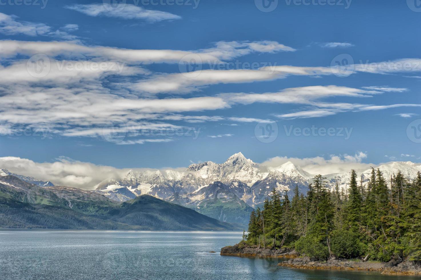 vue sur les glaciers en alaska photo