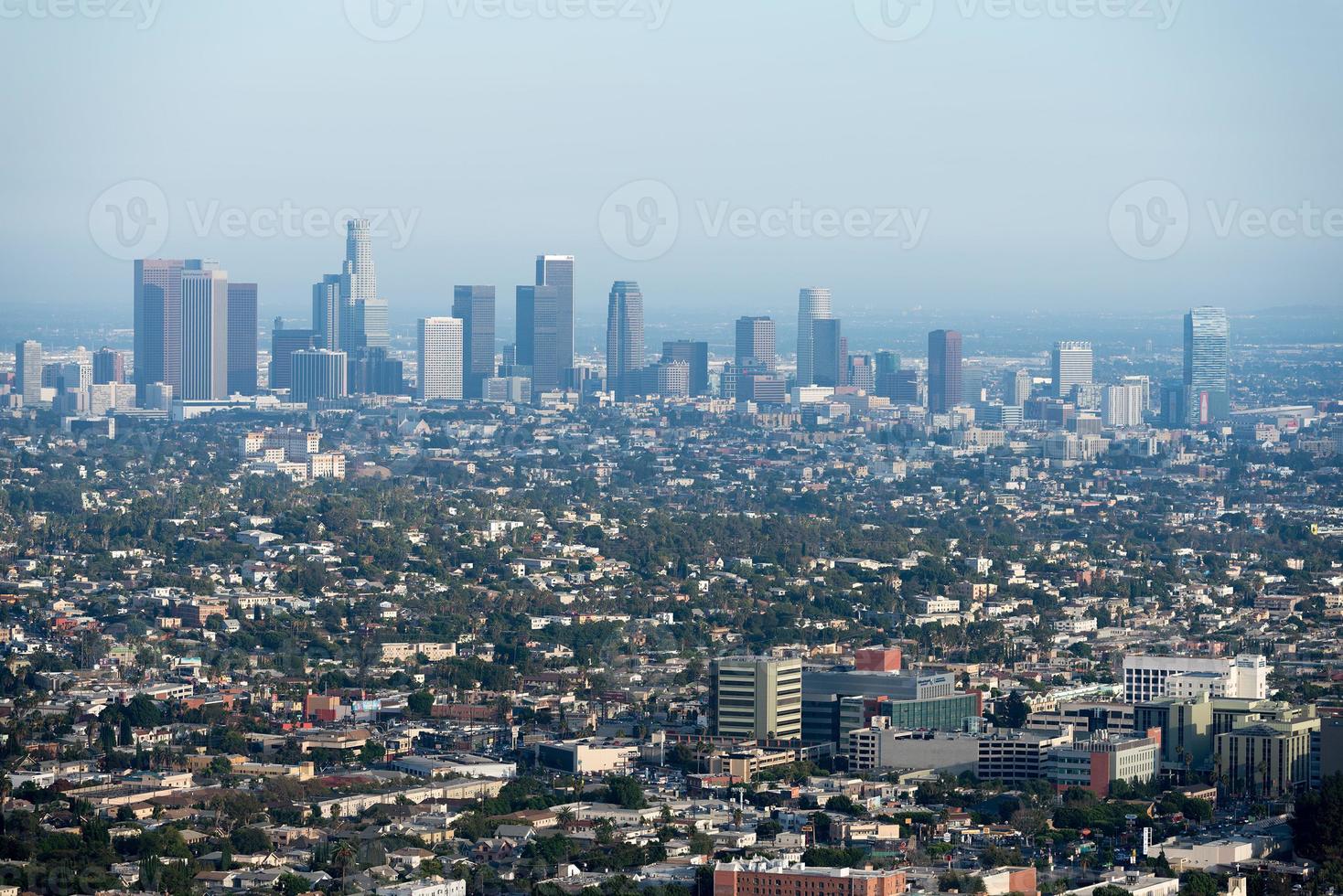 vue de los angeles depuis mulholland drive photo