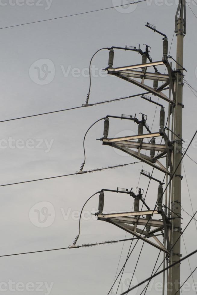lignes électriques et câbles aux philippines photo