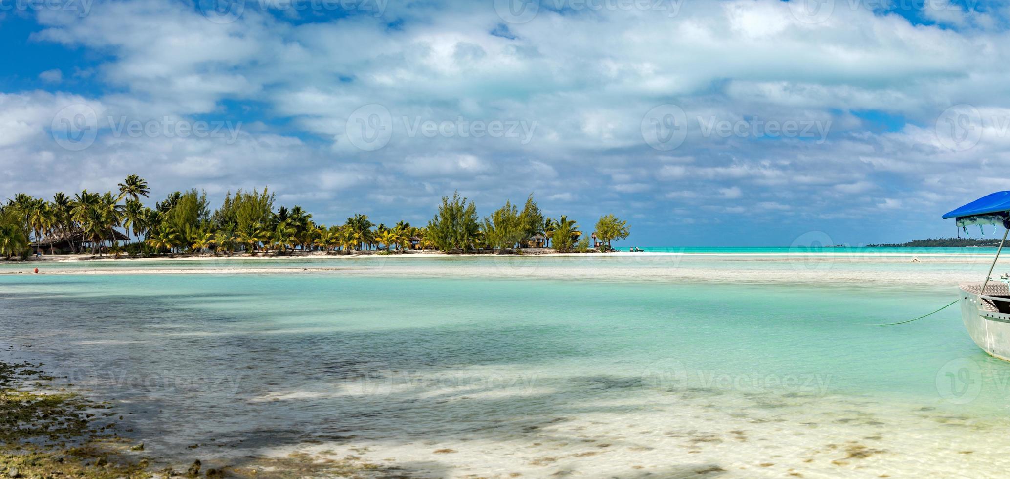 aitutaki polynésie île cook paradis tropical vue photo