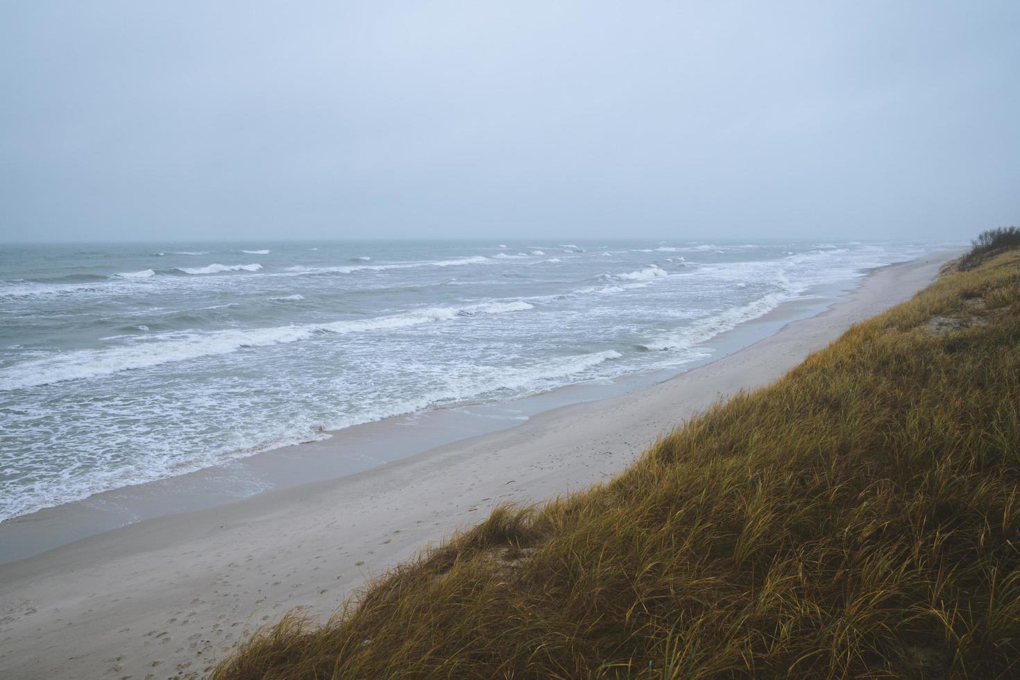 jour de tempête sur la mer Baltique photo