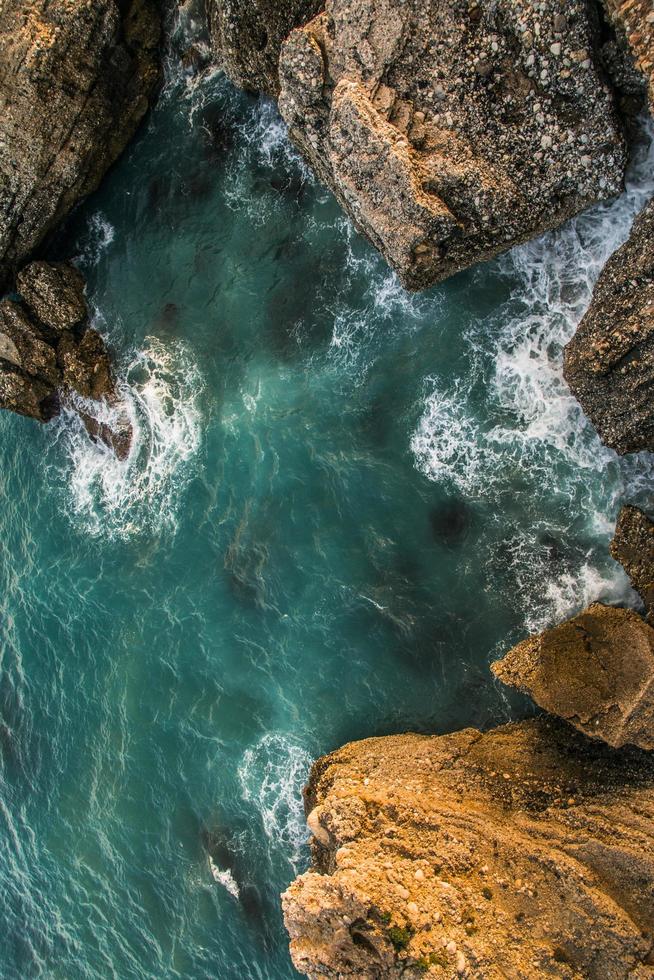 vue aérienne de l'océan photo