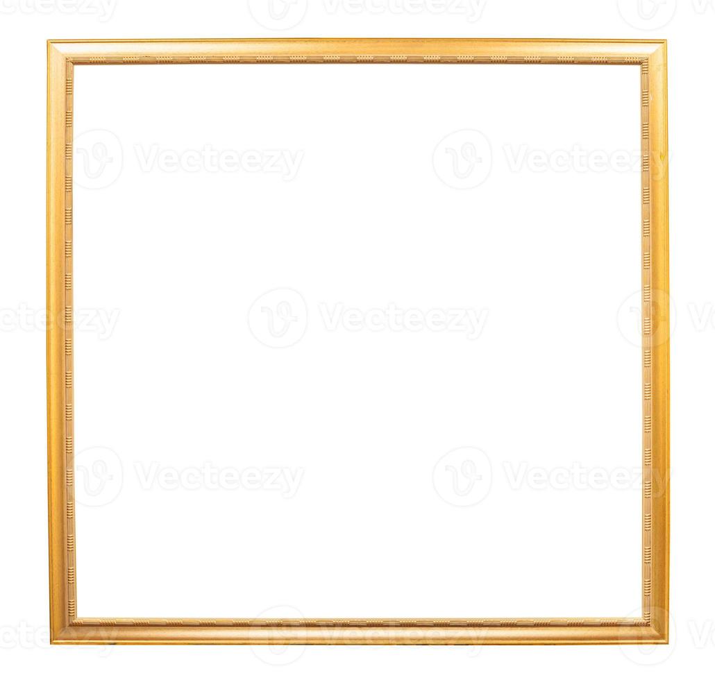 cadre photo en bois carré doré
