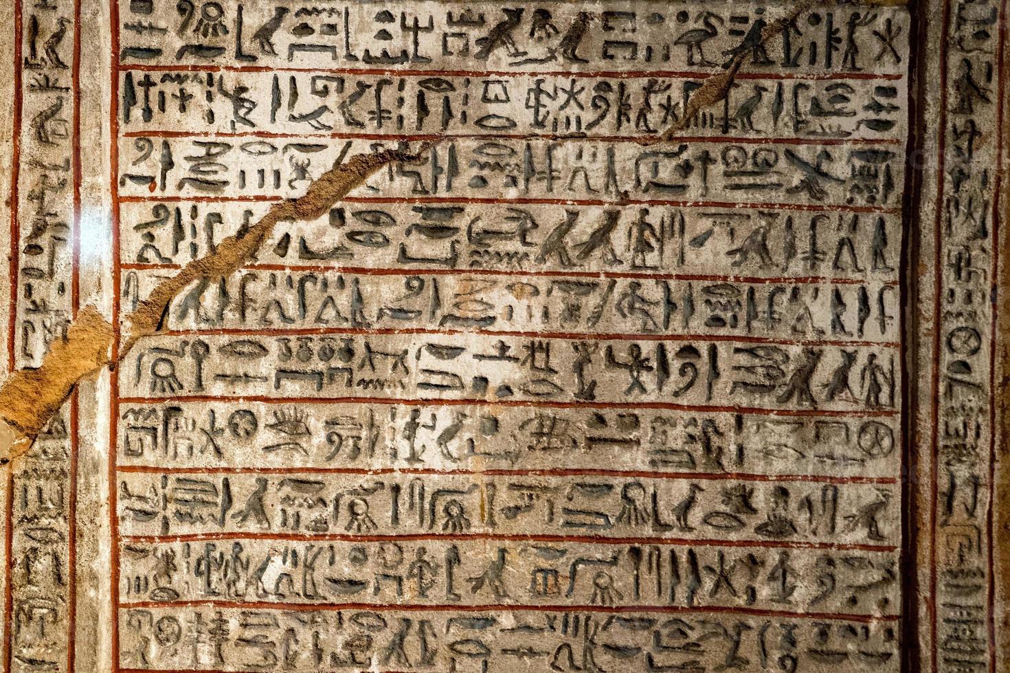 hiéroglyphes de louxor en egypte photo