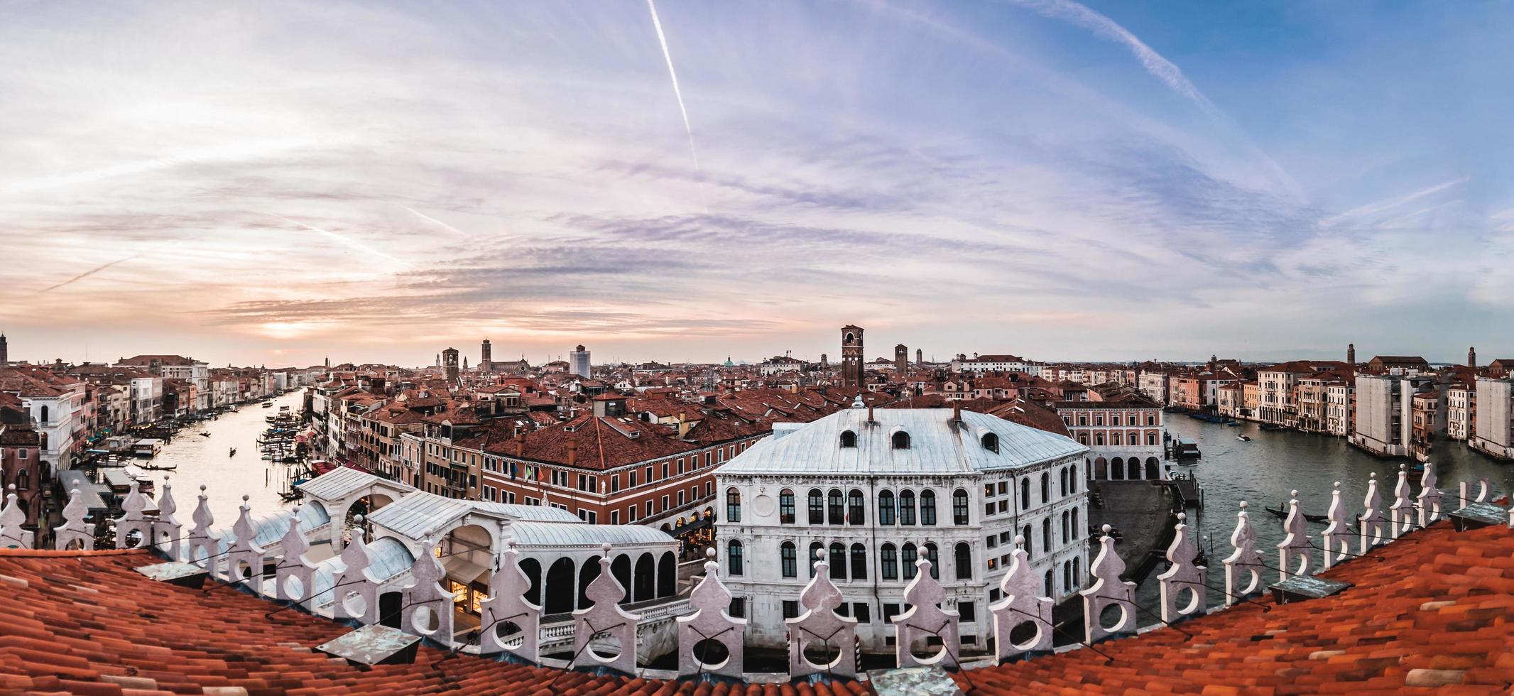 vue panoramique sur la ville de venise photo