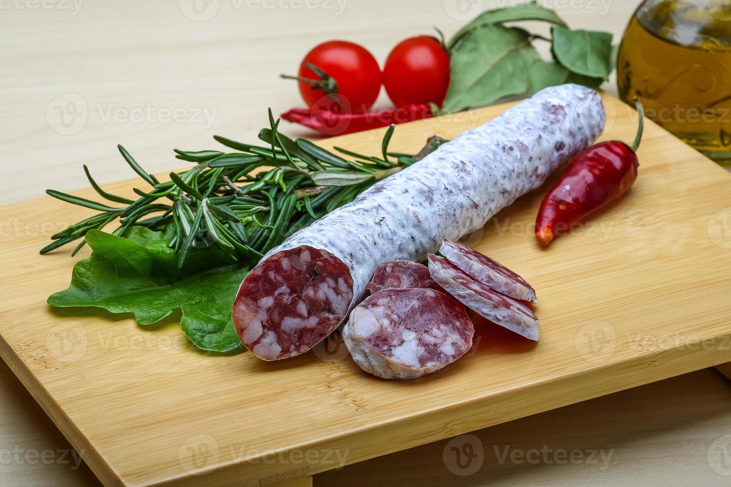 saucisse espagnole - fuet photo