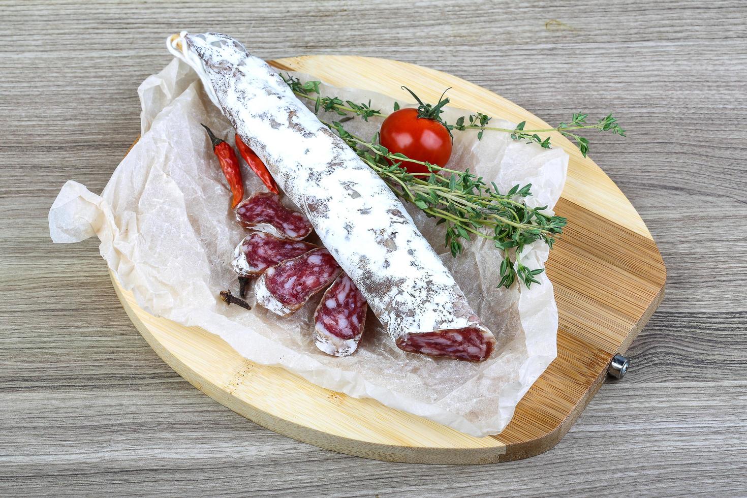 saucisses espagnoles - fuet photo