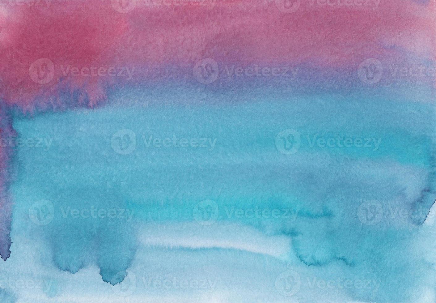 texture de fond aquarelle rose et bleu ombre. taches d'aquarelle sur papier, peintes à la main. photo