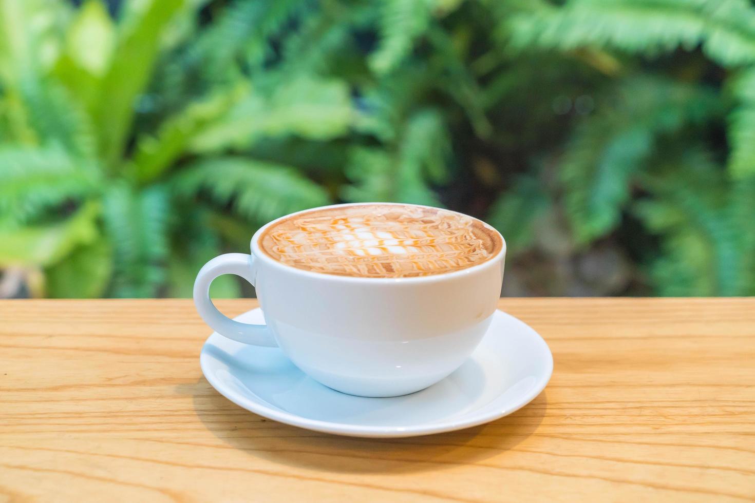 macchiato au caramel chaud photo