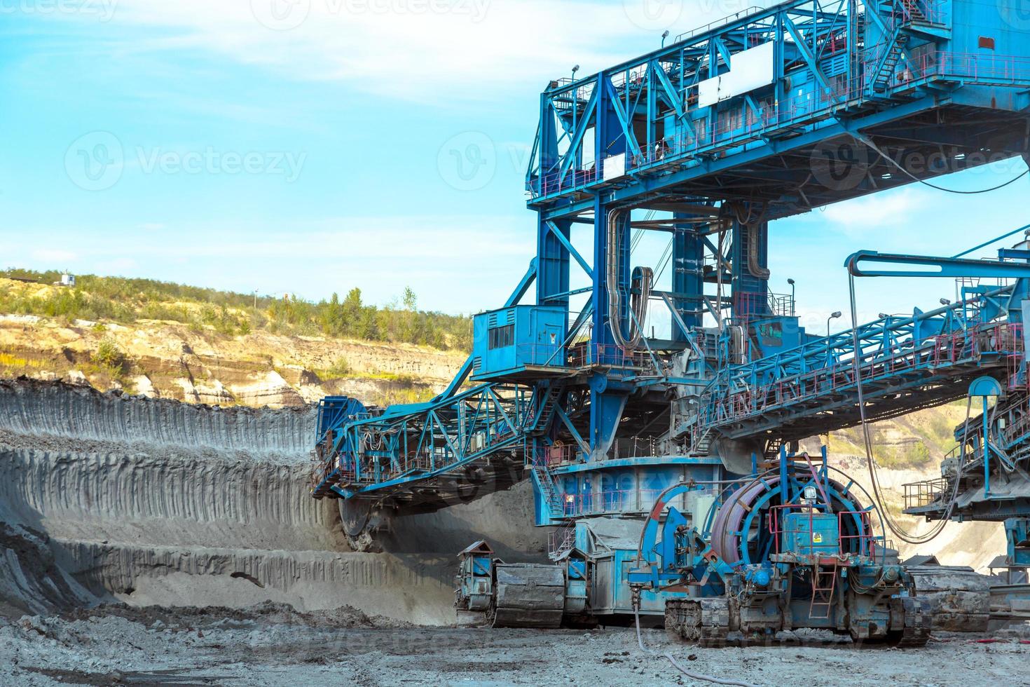 machines minières dans la mine photo