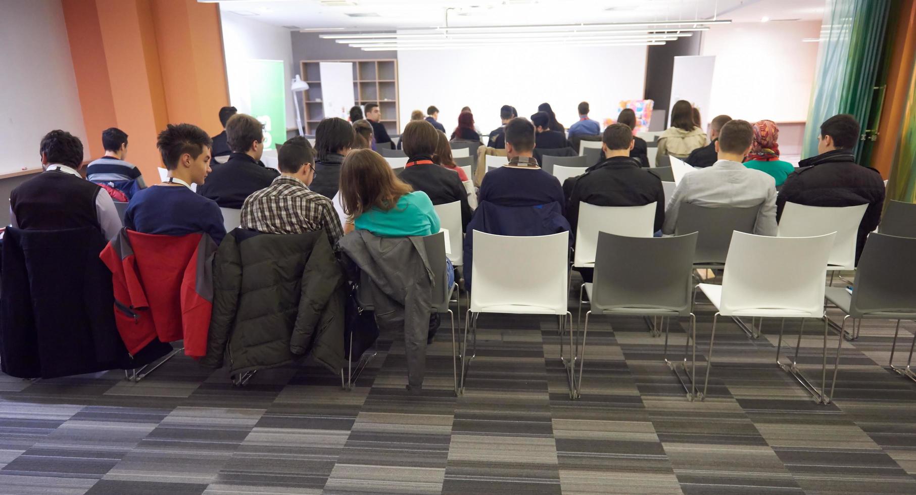 vue du conférencier de la conférence photo