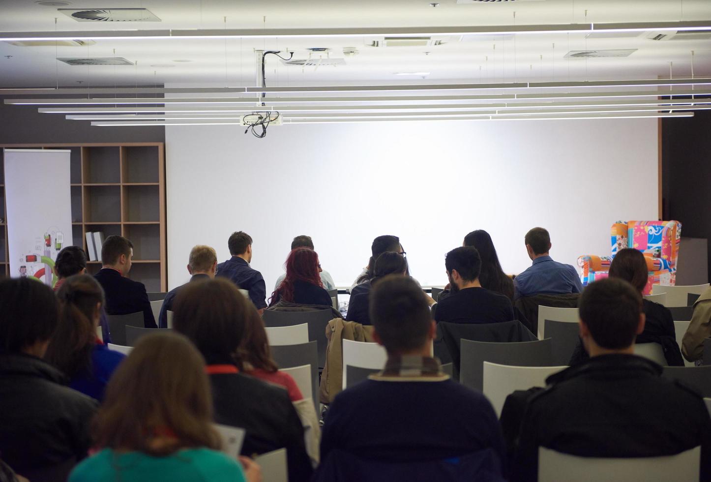 vue du conférencier de la conférence photo