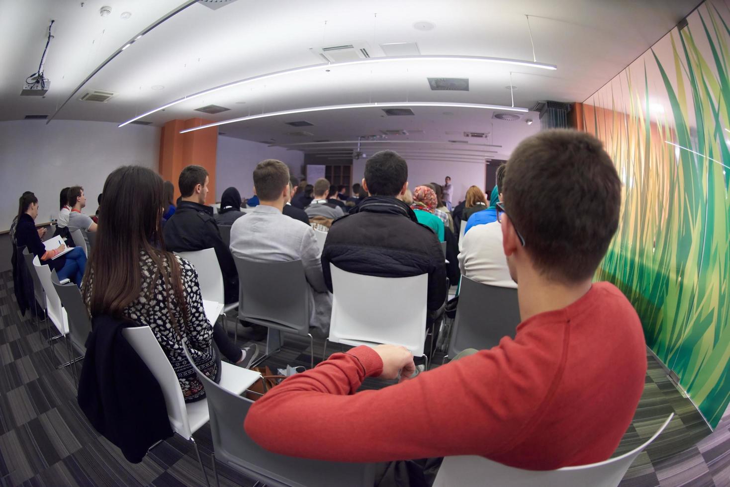 vue du conférencier de la conférence photo