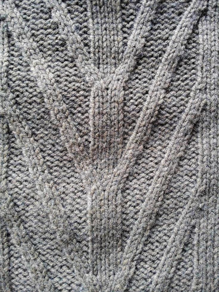 tricot laine texture fond gris photo