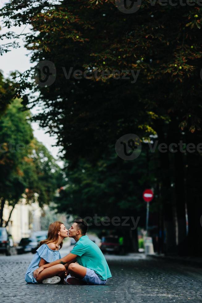 portrait de couple en plein air photo