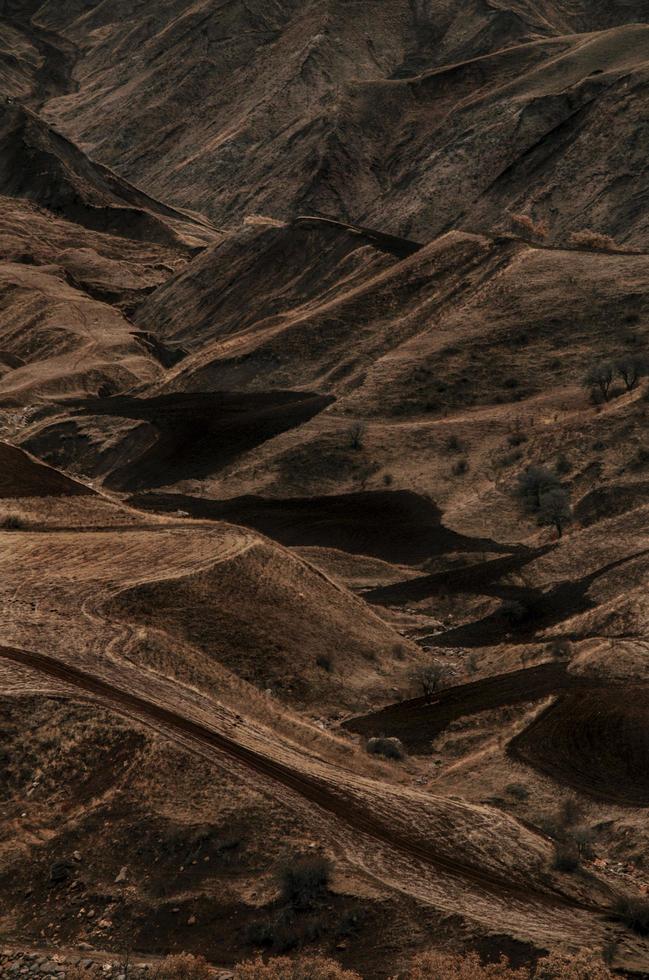 vue sur collines dans une vallée photo