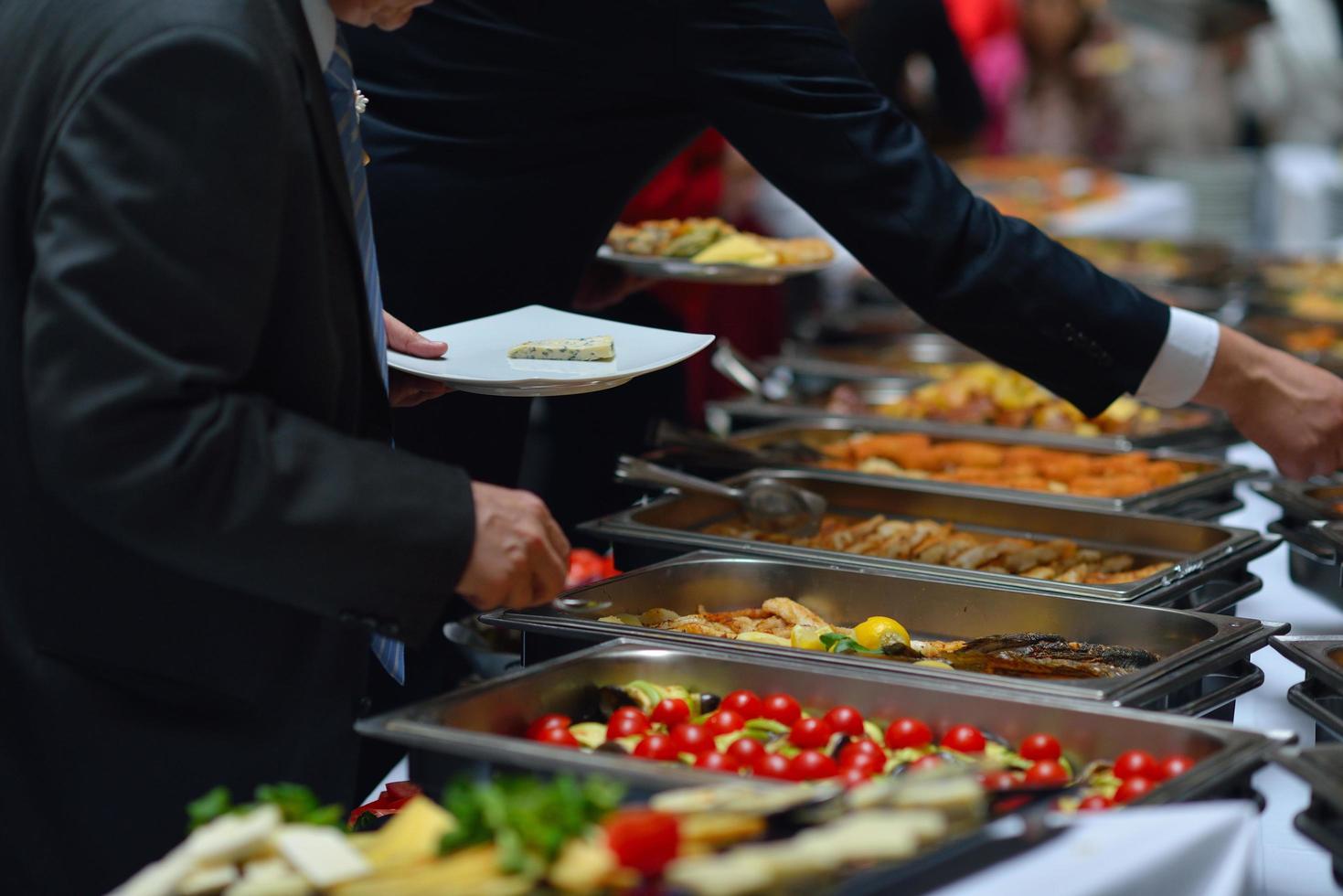 vue de la nourriture sous forme de buffet photo