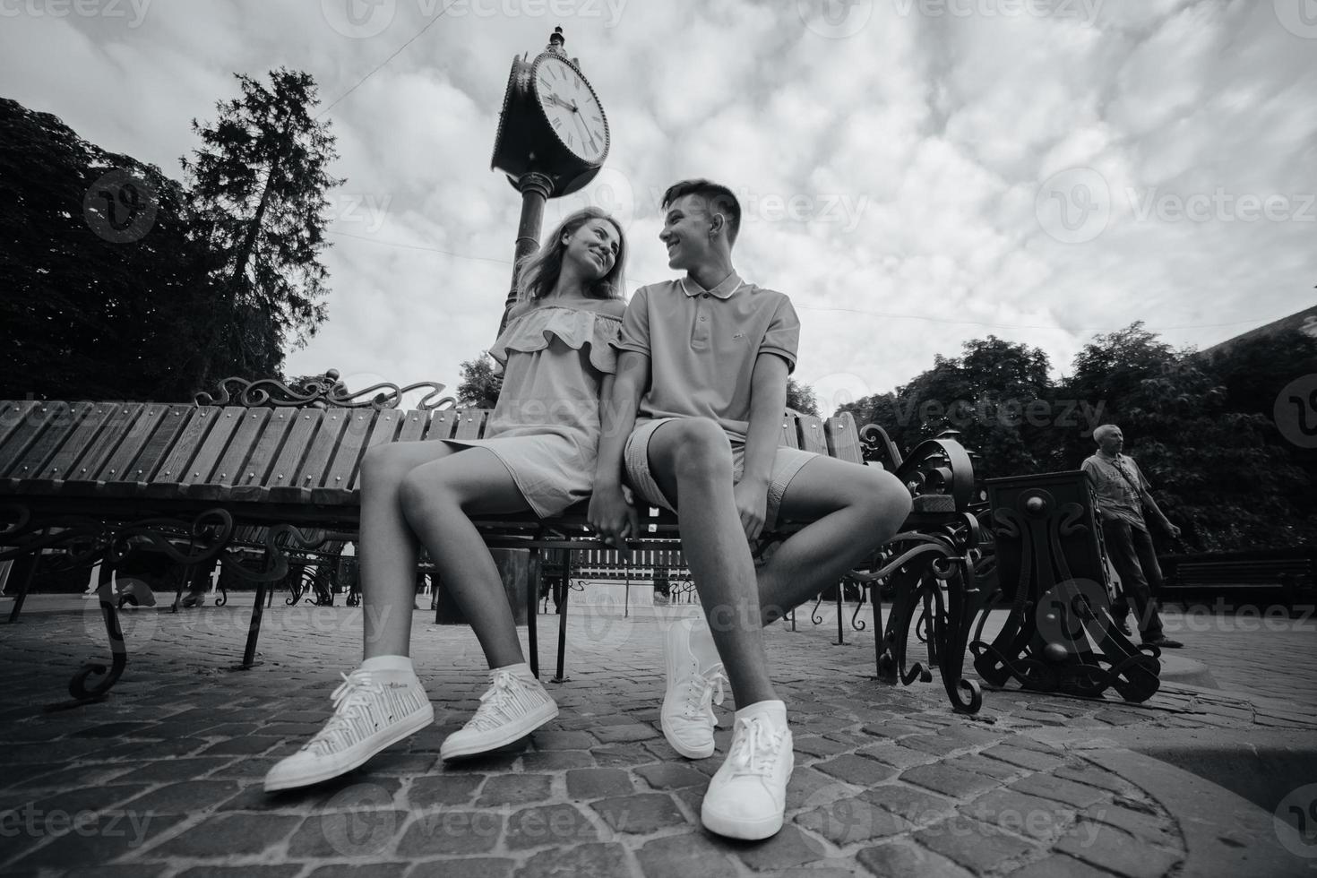 portrait de couple en plein air photo