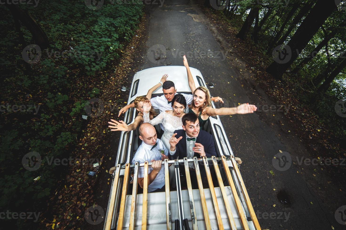 vue de la fête de mariage photo