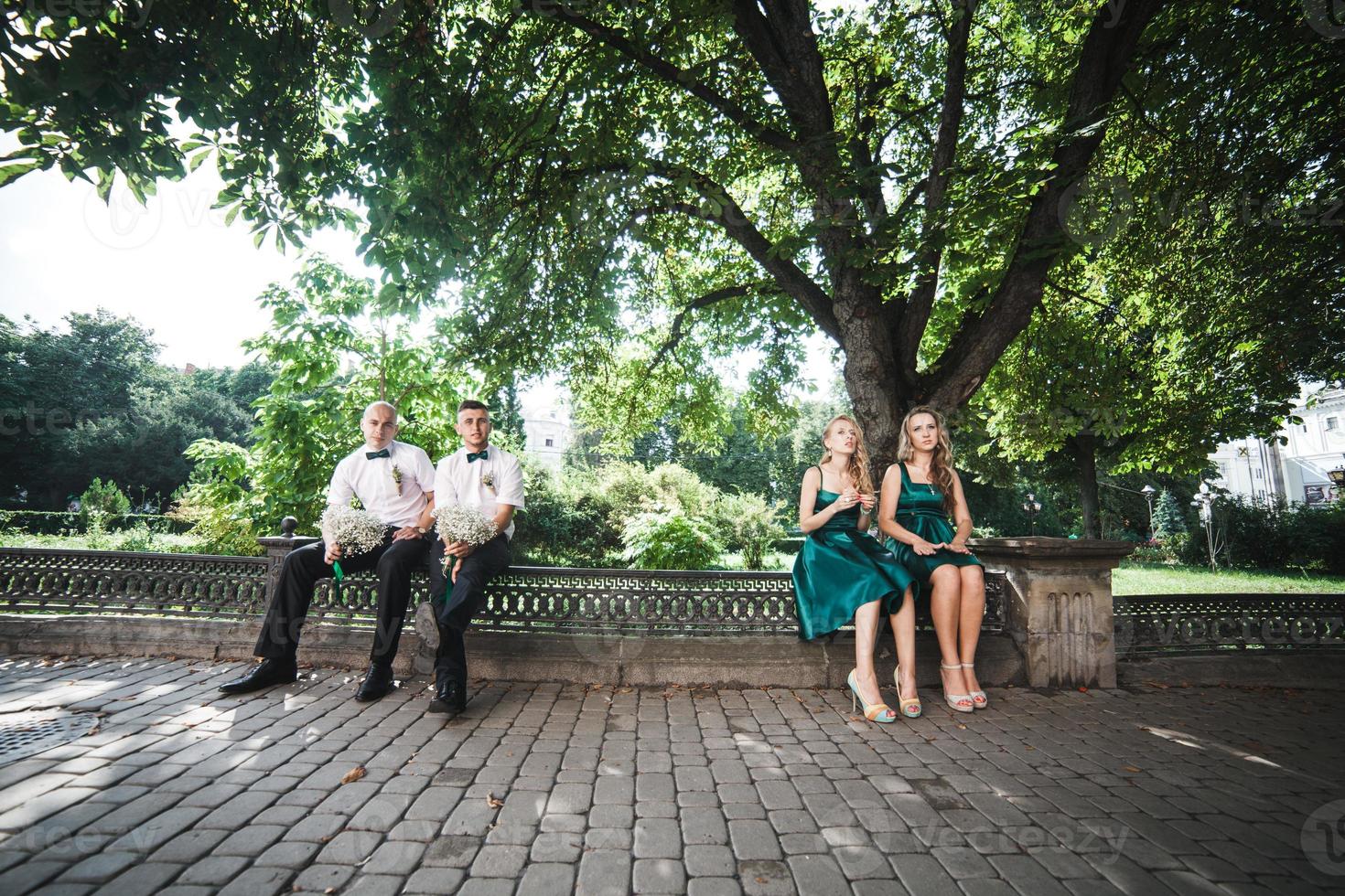 vue de la fête de mariage photo