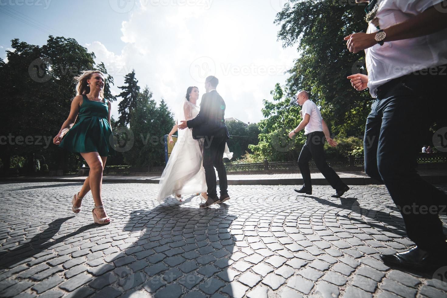 vue de la fête de mariage photo