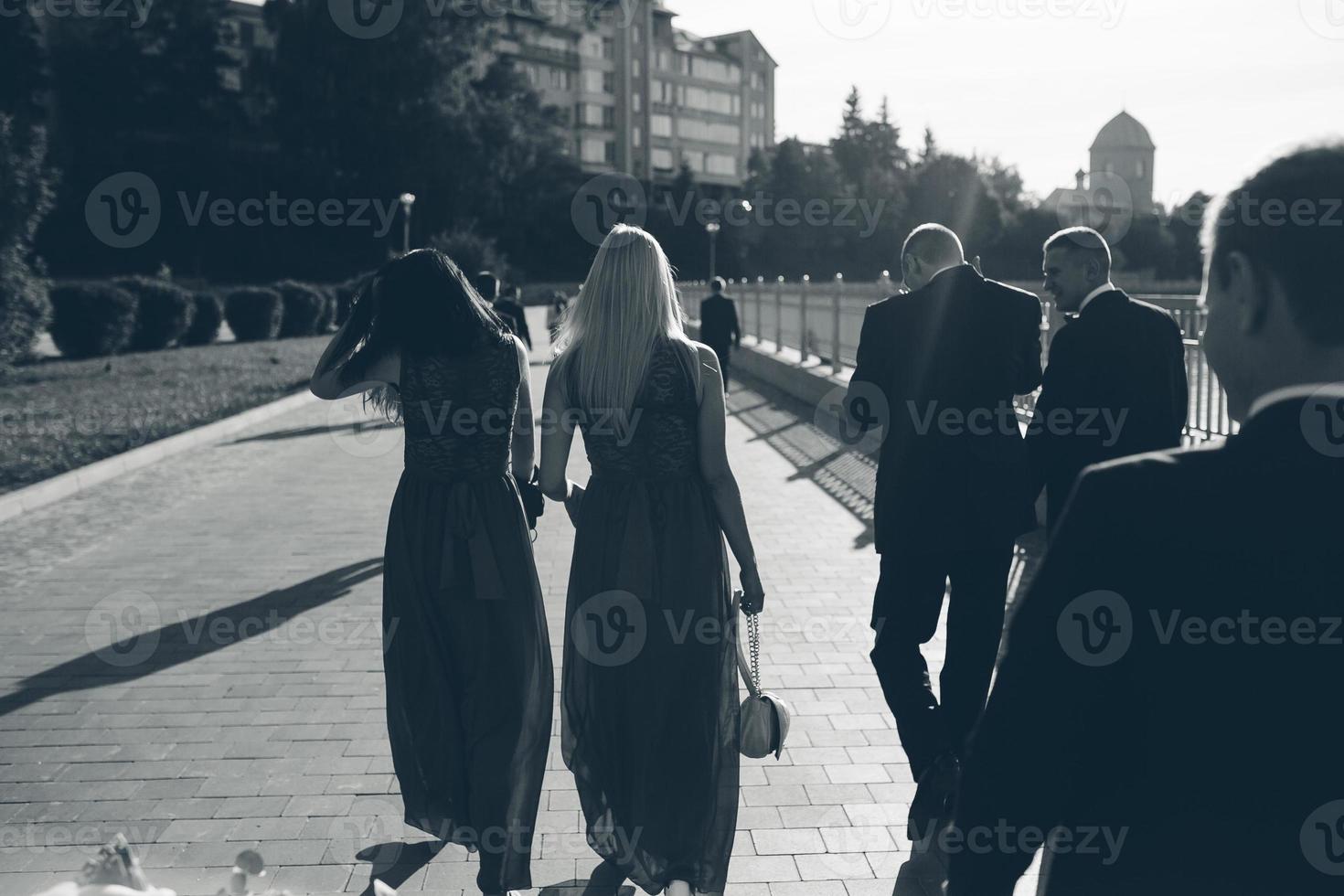 vue de la fête de mariage photo