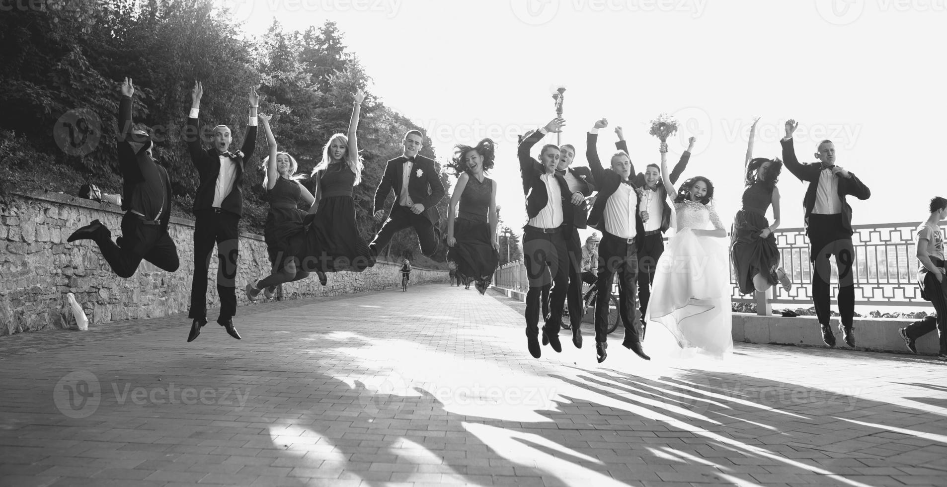 vue de la fête de mariage photo